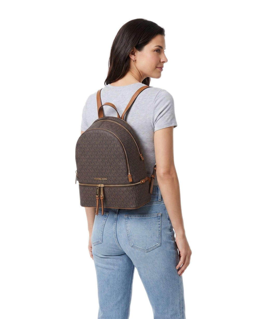 Michael Kors Rhea Zip Backpack brown