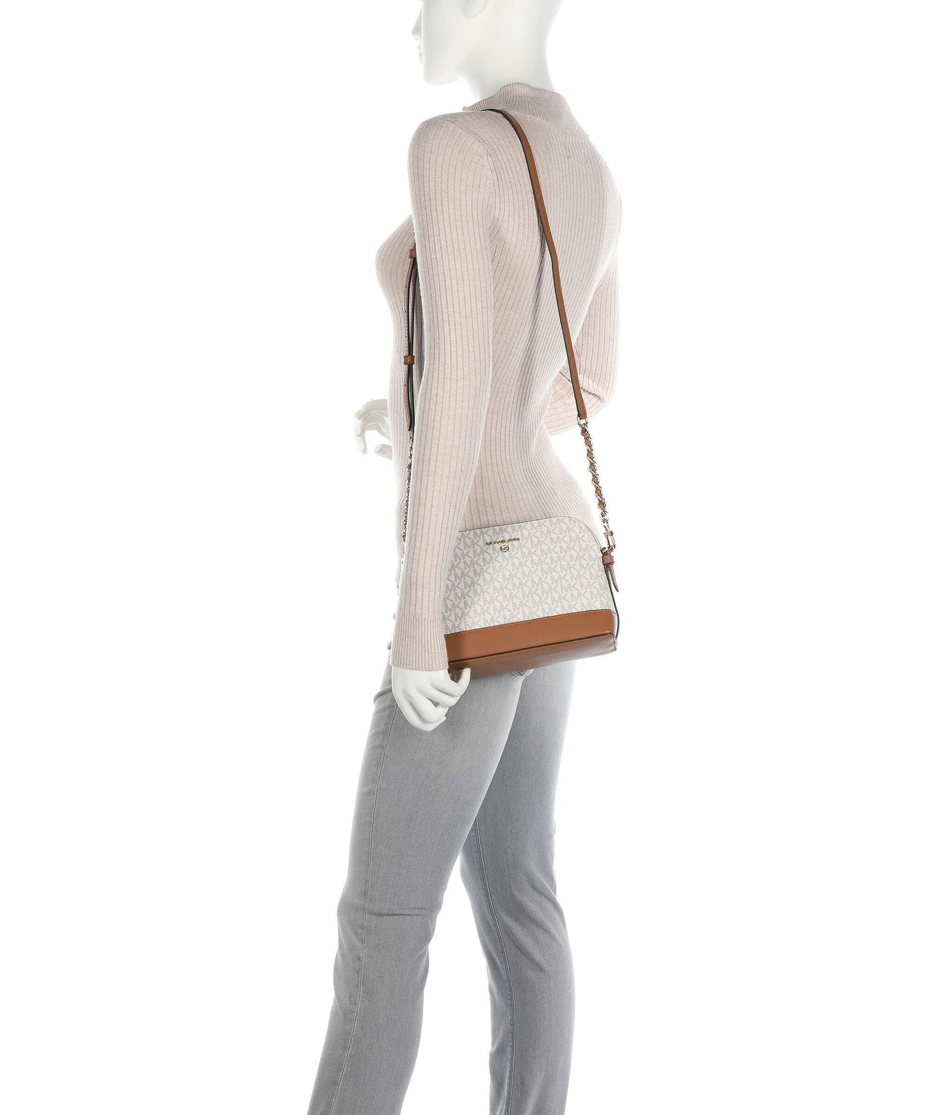 Michael Kors Jet Set Charm Crossbody bag vanilla/acorn