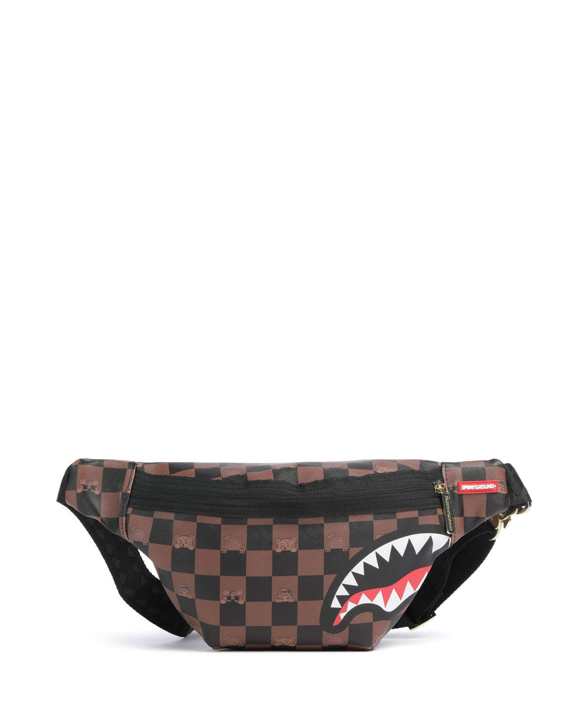 Sprayground Peeking Character Check Fanny pack multicolour