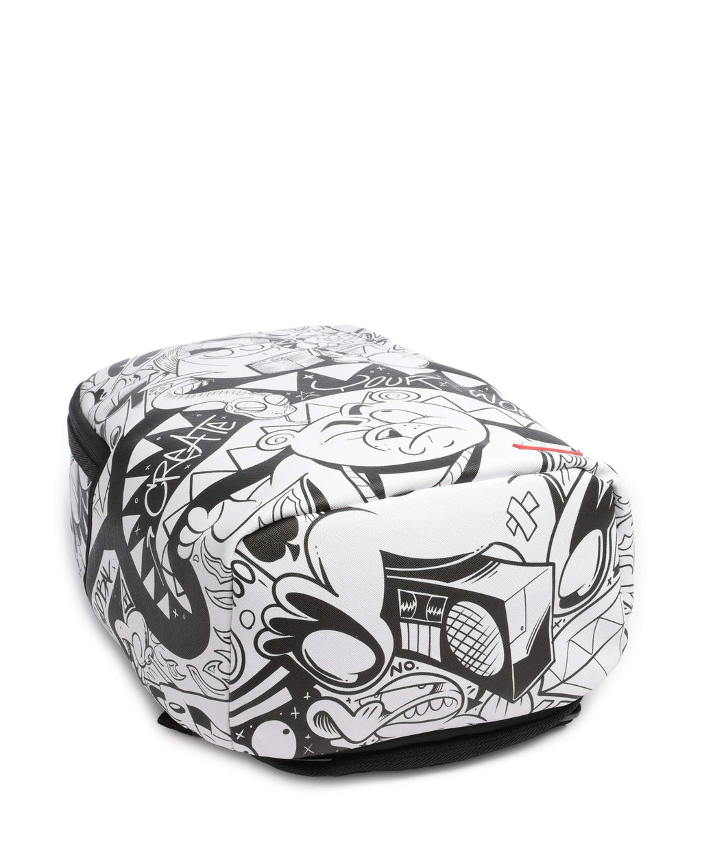 Sprayground Heavy Sharkmouth Doodle Backpack white