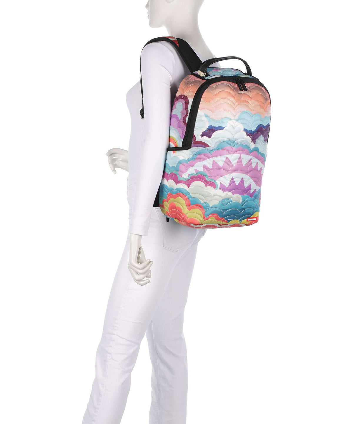Sprayground Quilted Cloud Shark Backpack multicolour