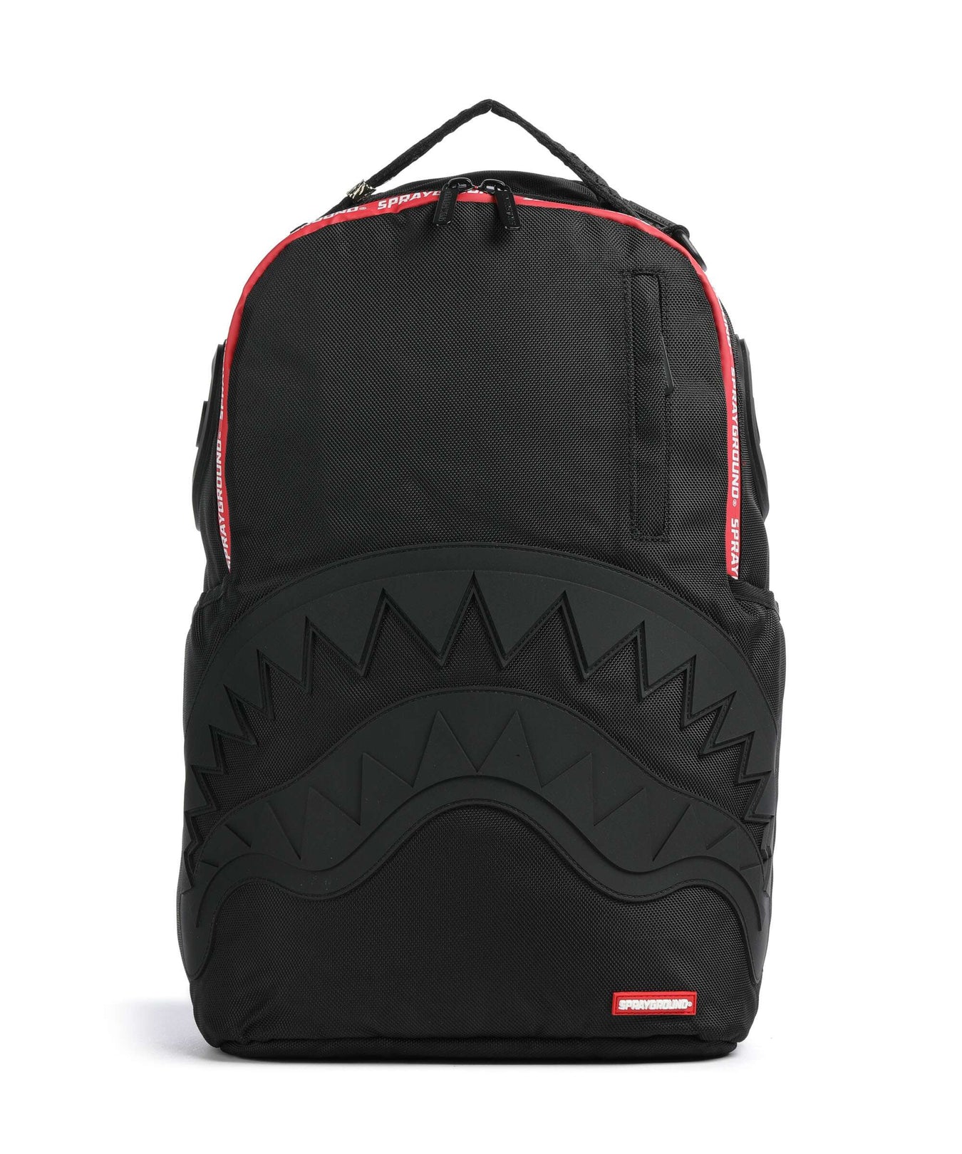 Sprayground Printed Zipper Shark Backpack black