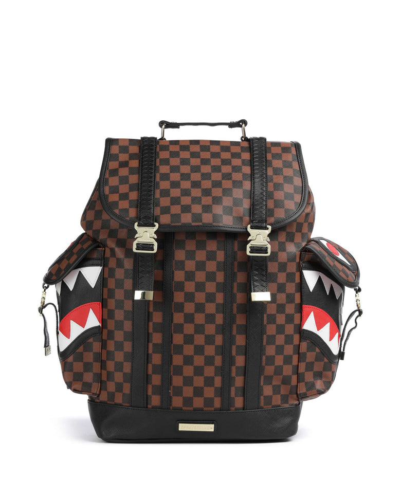 Sprayground Sawtooth Sharks in Paris Monte Carlo Backpack brown