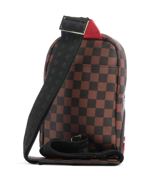 Sprayground Sawtooth Sharks in Paris Sling bag brown