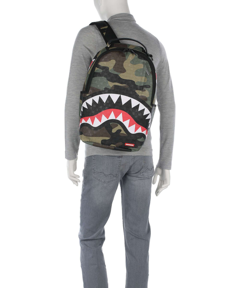 Sprayground Woodland Camo Check Backpack multicolour