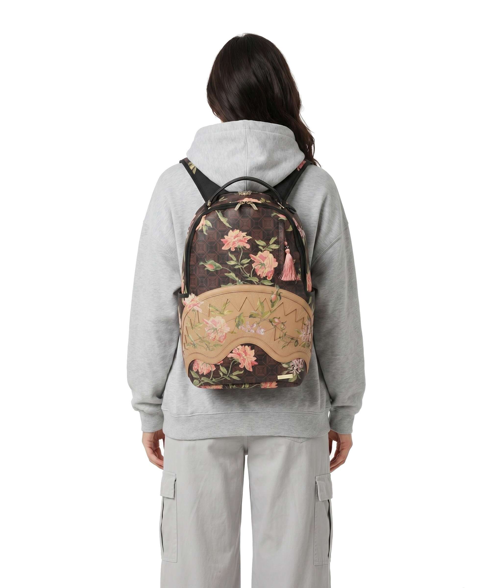 Sprayground AI Henny Floral Backpack brown