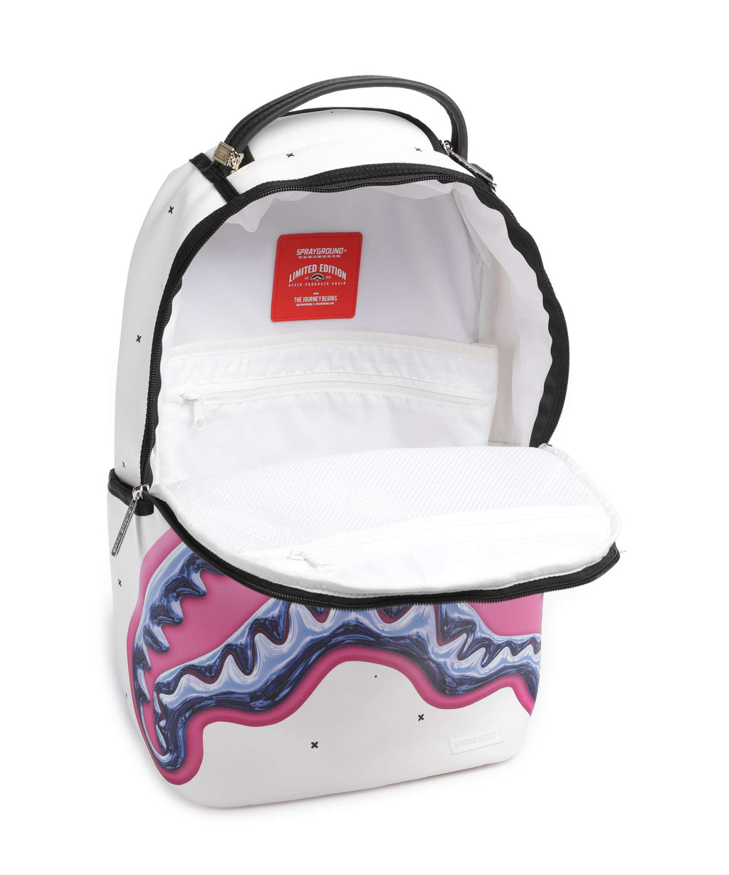 Sprayground Shark Central Liquid Chrome Backpack multicolour