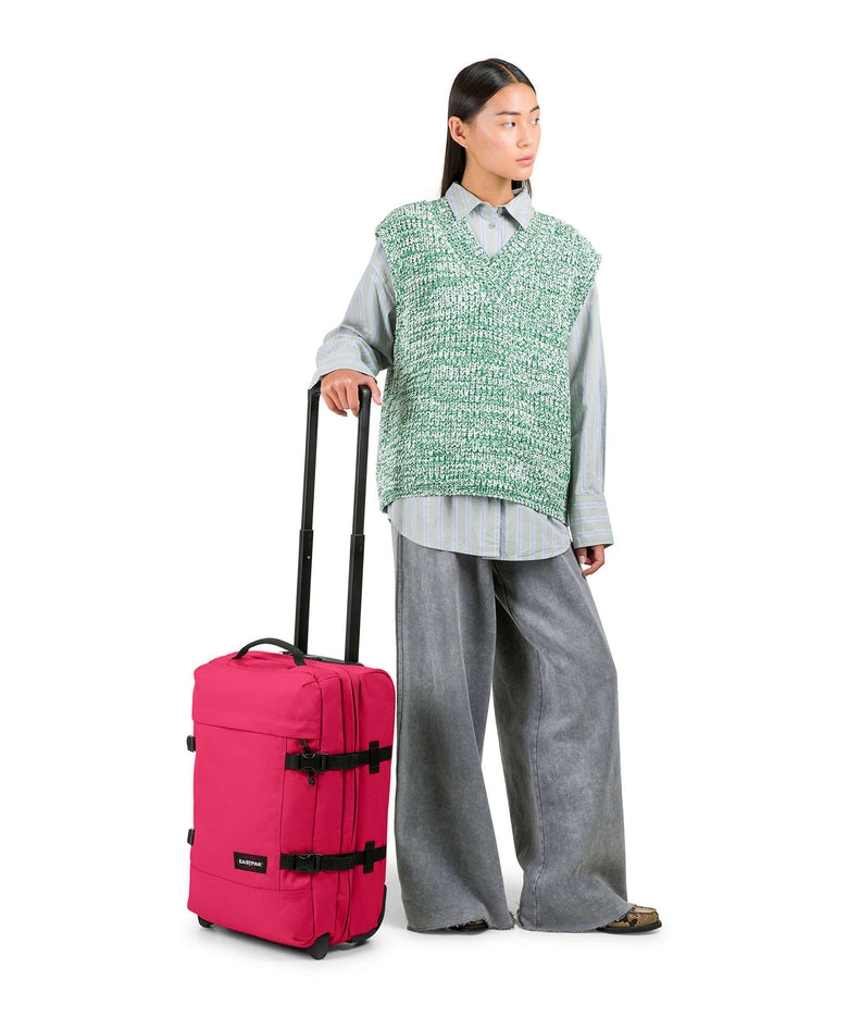 Eastpak Tranverz S Travel bag with wheels saffron red