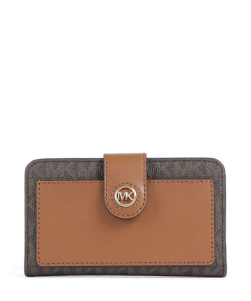 Michael Kors MK Charm Portfel brown/acorn