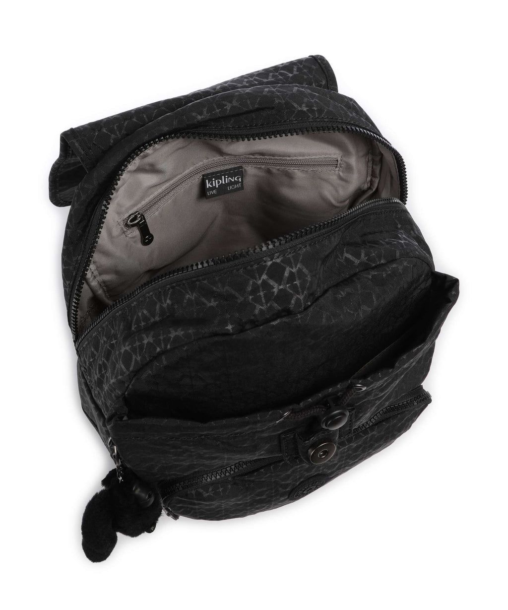 Kipling Basic City Pack Backpack signature embossed
