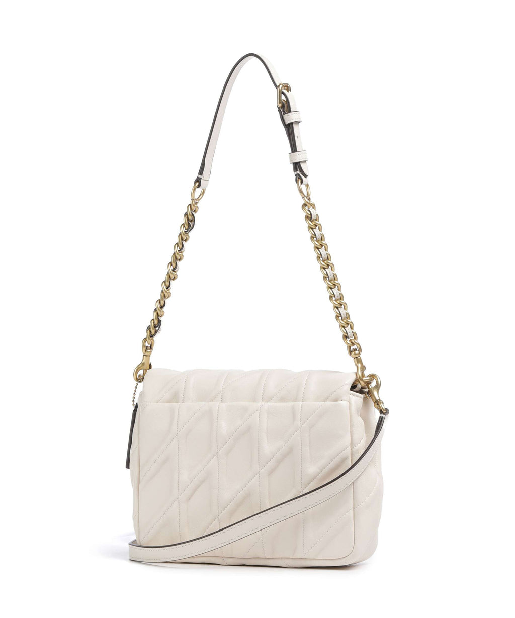 Coach Tabby Quilted Shoulder bag chalk