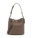 Coach Willow Soft 19 Hobo bag dark stone