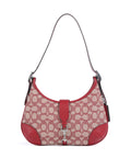 Coach Hamptons Signature Jacquard Shoulder bag ruby/ivory