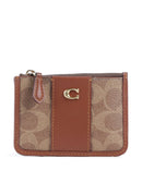 Coach Etui na karty kredytowe tan caramel