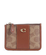 Coach Etui na karty kredytowe tan caramel