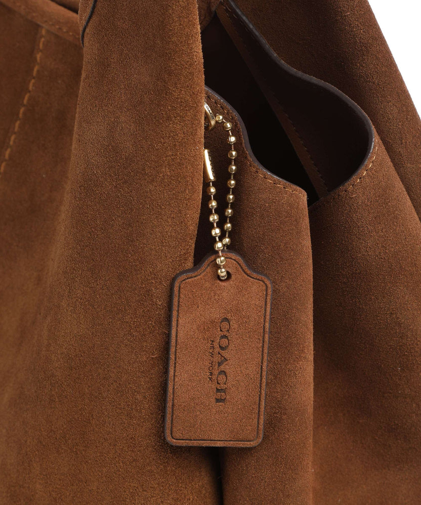 Coach Lana Suede Hobo bag warm brown
