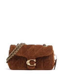 Coach Tabby Quilted Suede 20 Torba na ramię warm brown