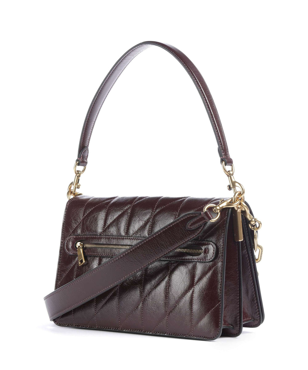 Coach Tabby Quilted Glazed Shoulder bag black currant
