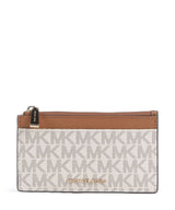 Michael Kors Jet Set Etui na karty kredytowe vanilla/acorn