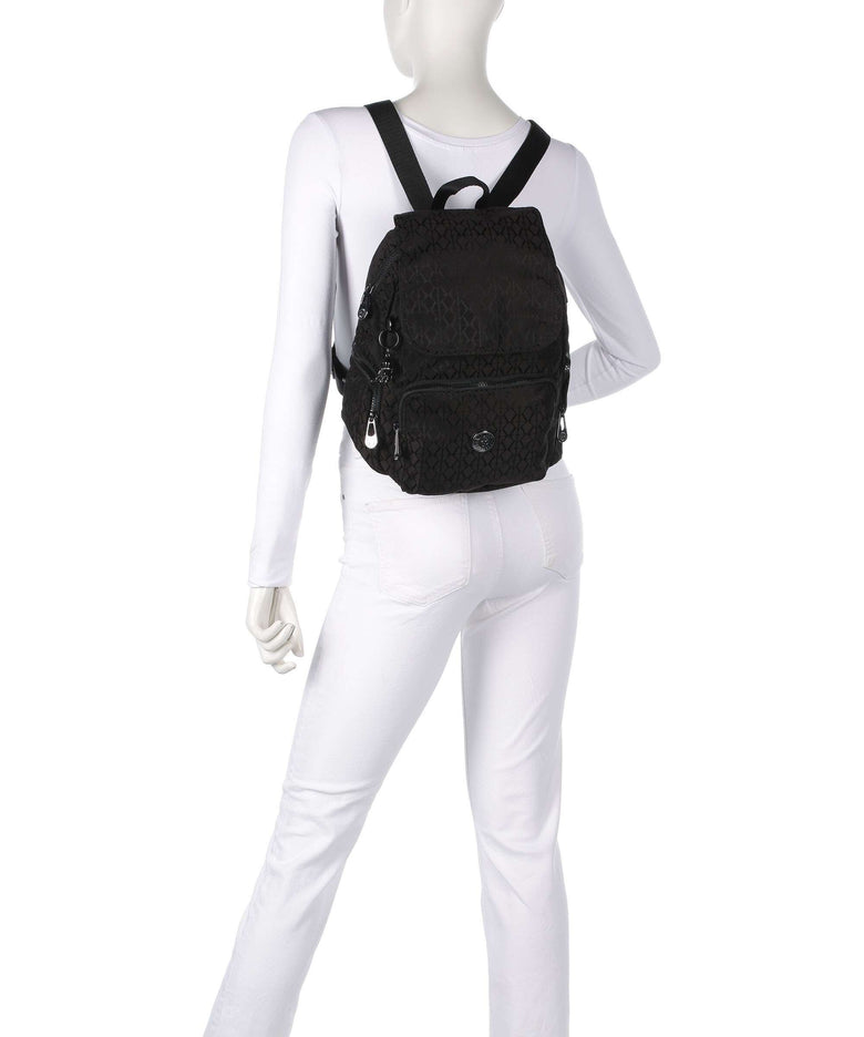 Kipling Elevated City Zip S Backpack black sign