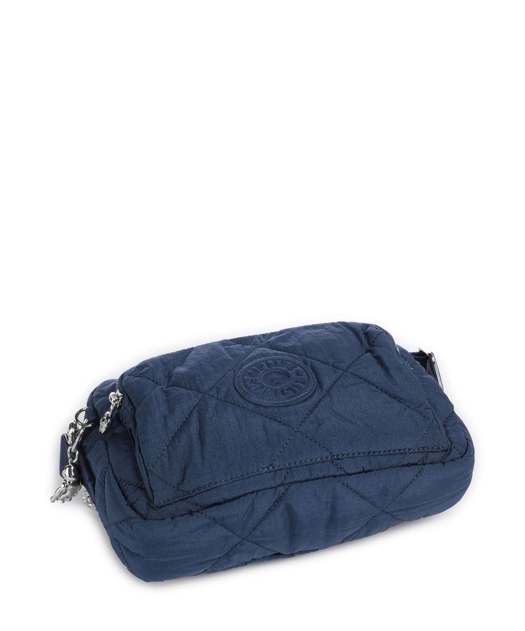 Kipling Crinkled Quilt Abanu M Zip Crossbody bag airy blue