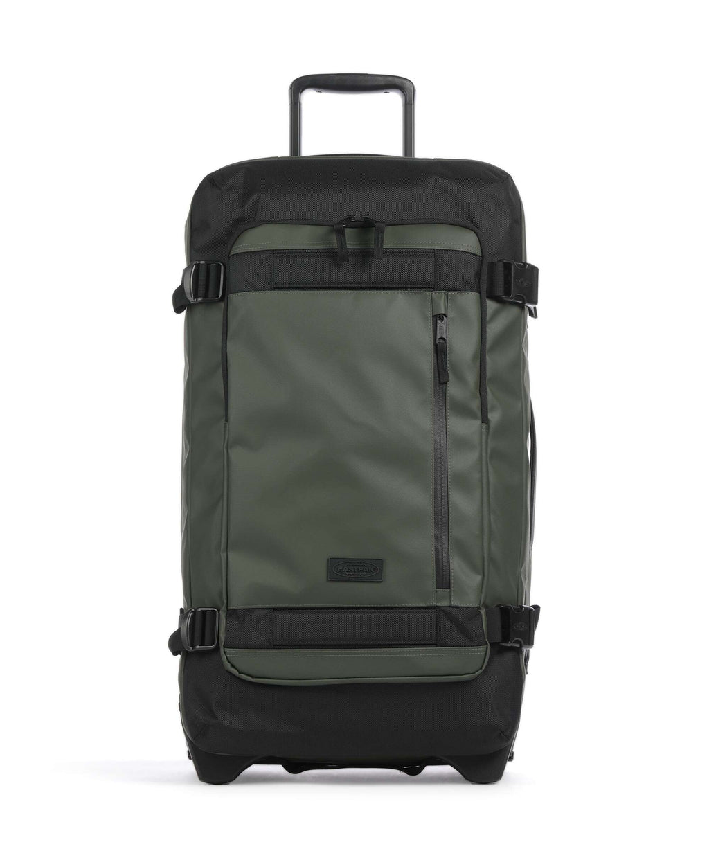 Eastpak Cnnct Tranverz M Travel bag with wheels top khaki