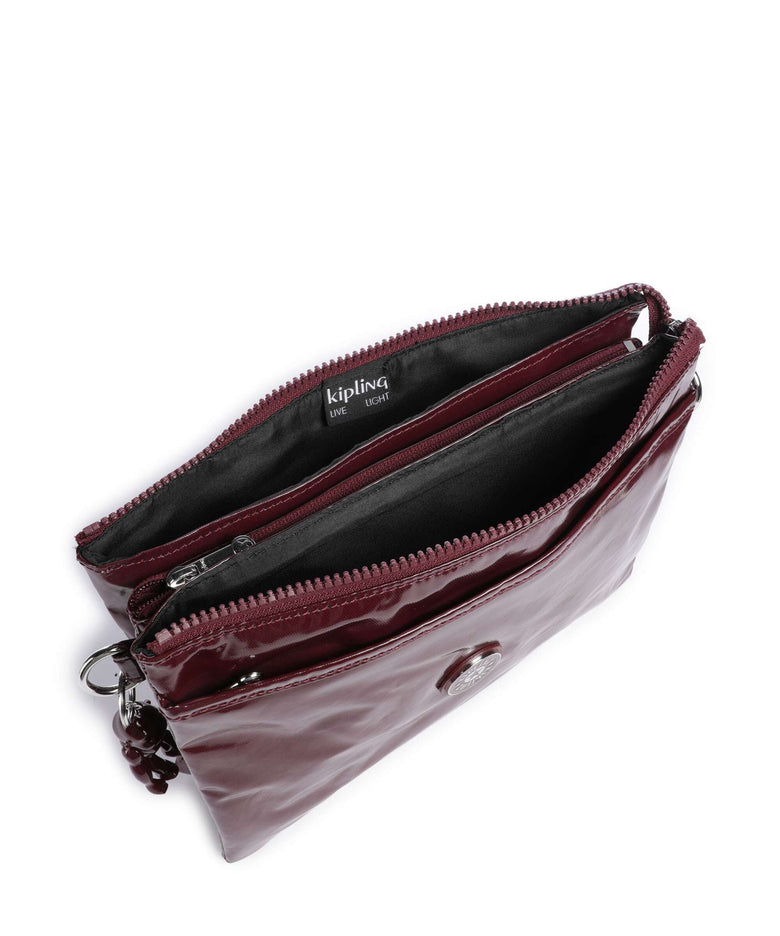 Kipling Elevated Riri L Crossbody bag high gloss wine