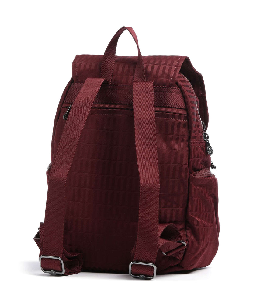 Kipling Elevated City Zip S Backpack maroon tile