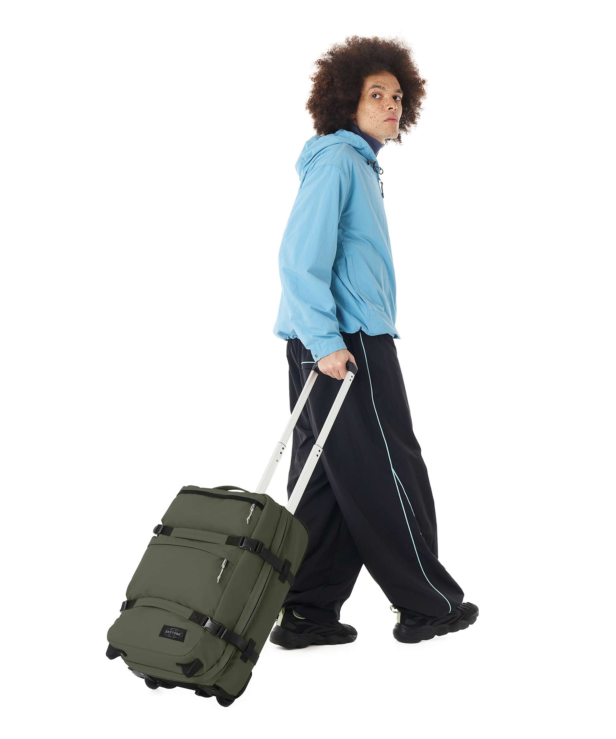 Eastpak Transit'R Plus Tarp S Travel bag with wheels forest
