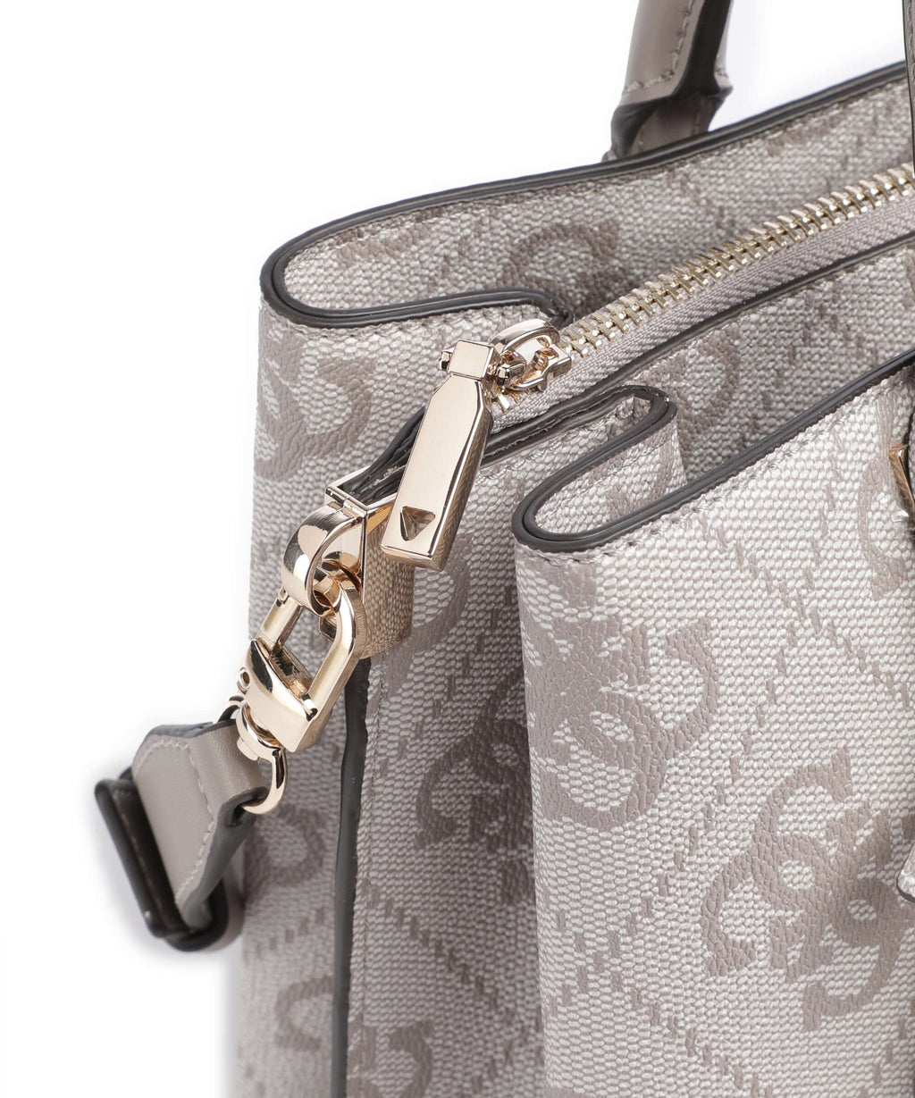 Guess Erenia Handbag dark taupe logo