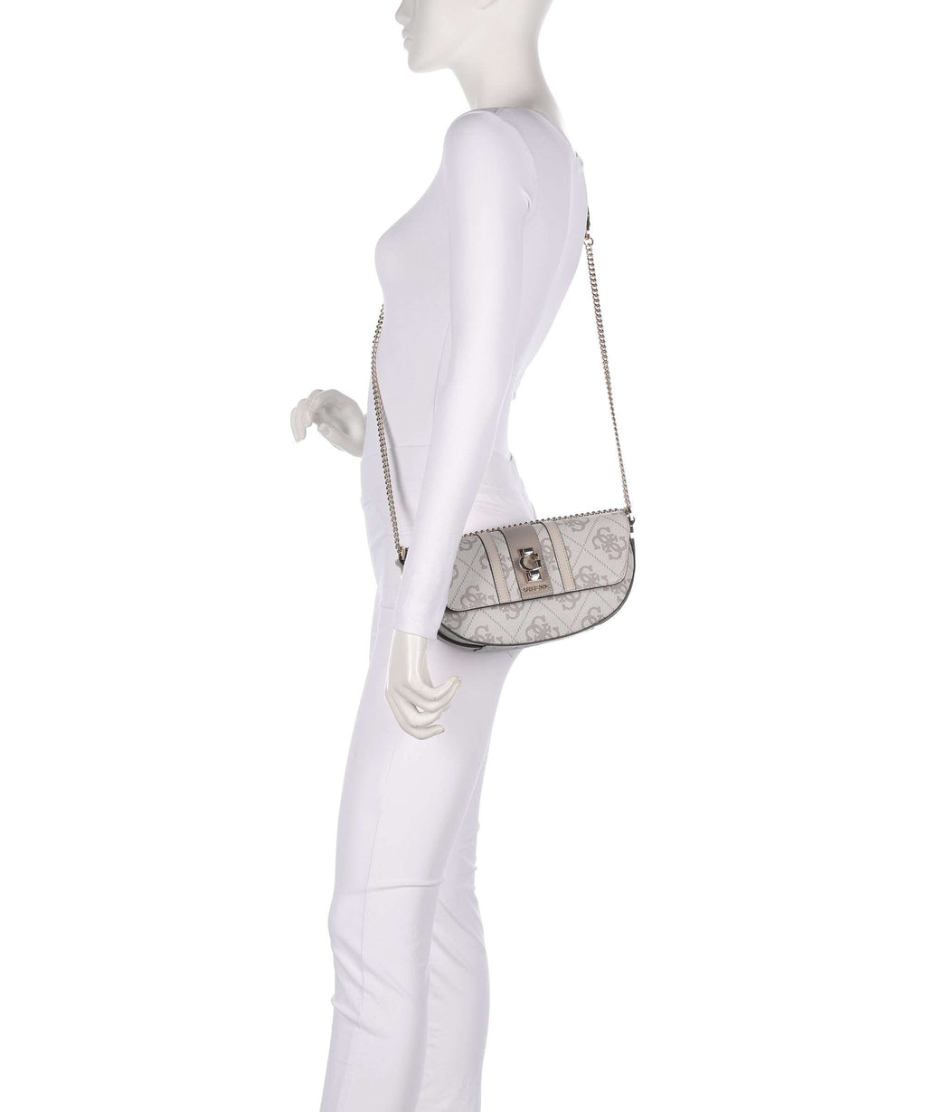 Guess Erenia Shoulder bag dark taupe logo