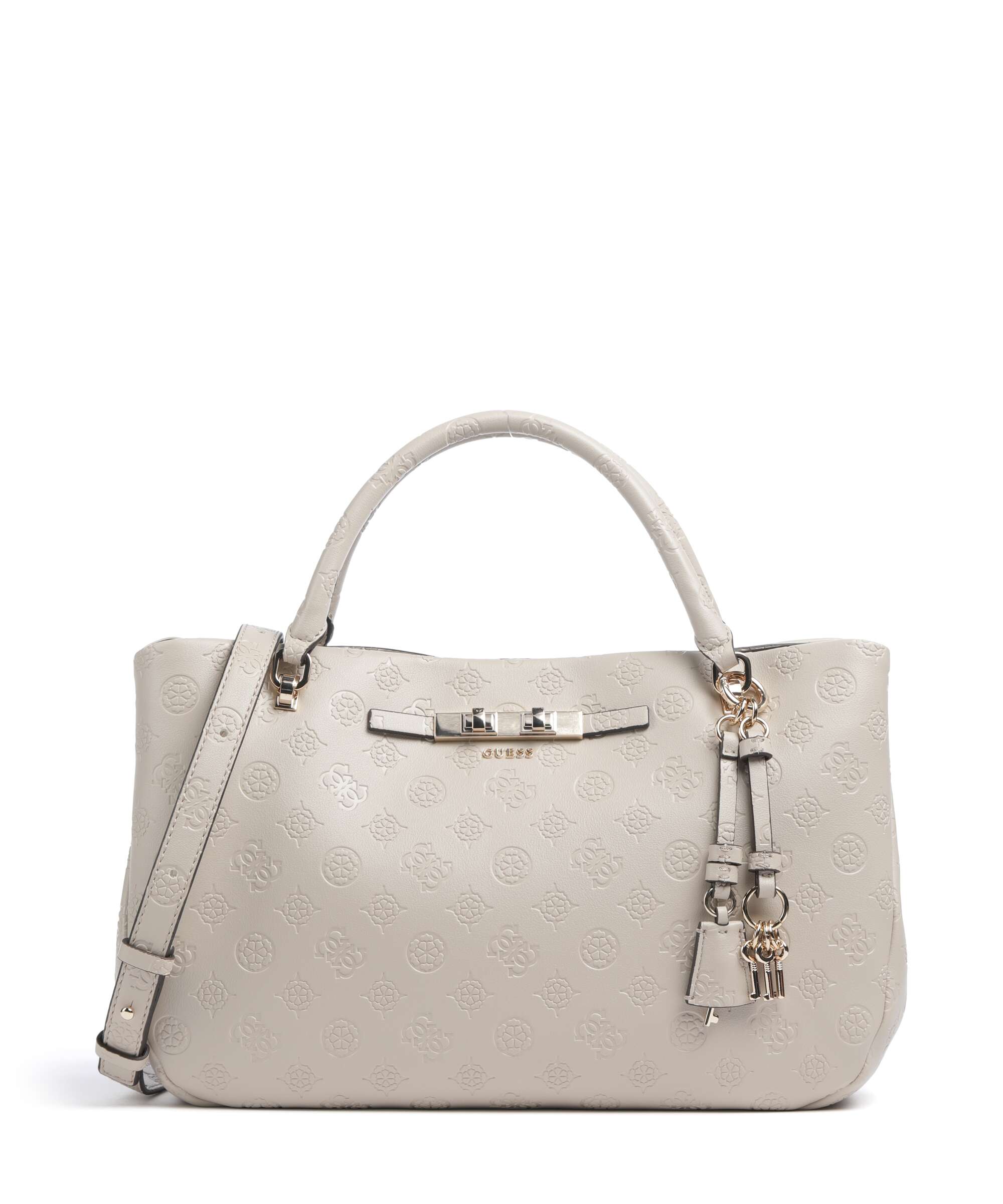 Guess Carmella Girlfriend Handbag bone logo