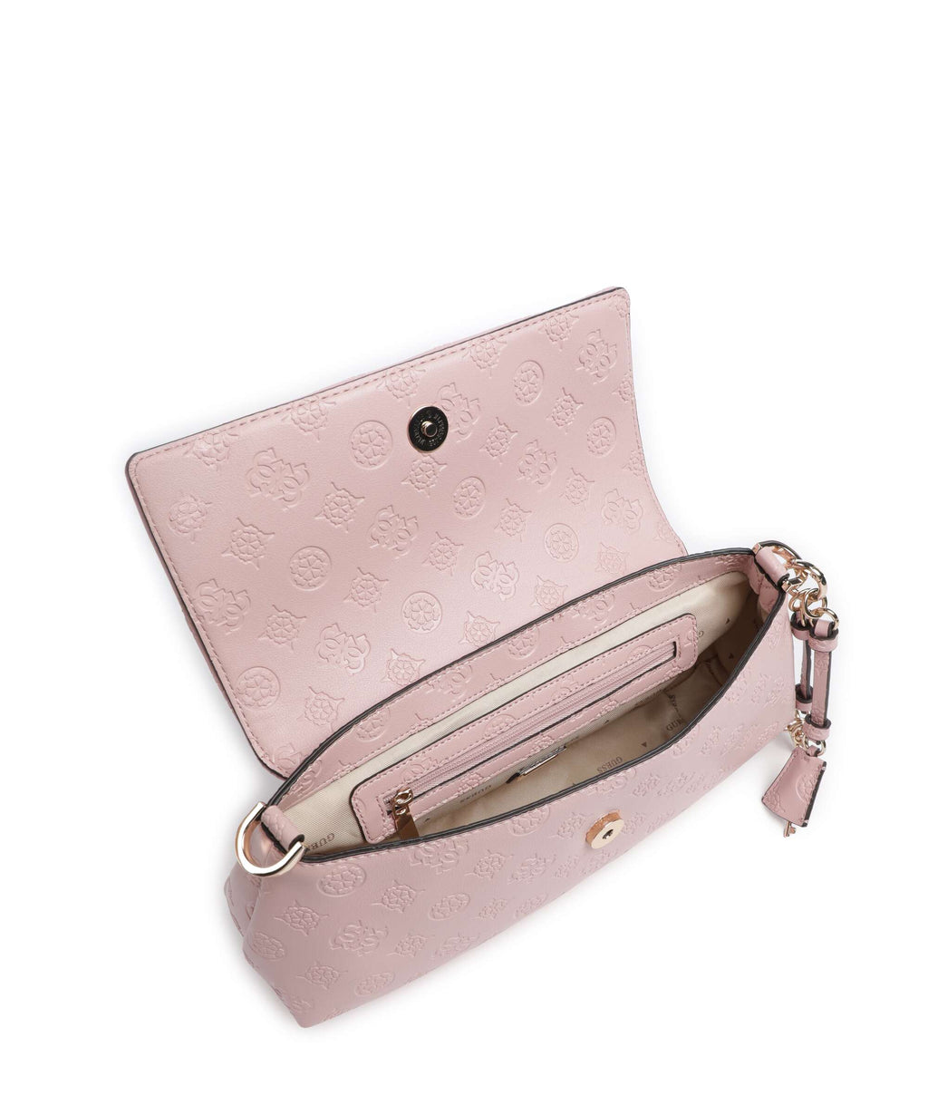 Guess Carmella Crossbody bag light pink logo