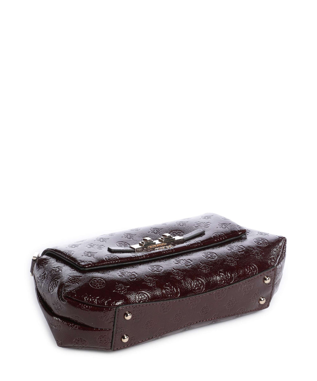 Guess Carmella Crossbody bag burgundy logo