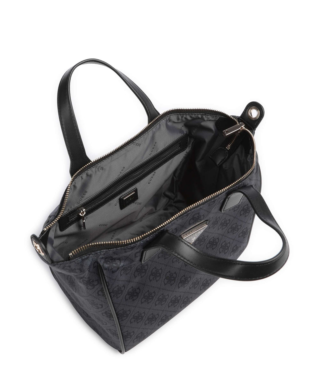Guess Adrian Logo Small Handbag coal logo