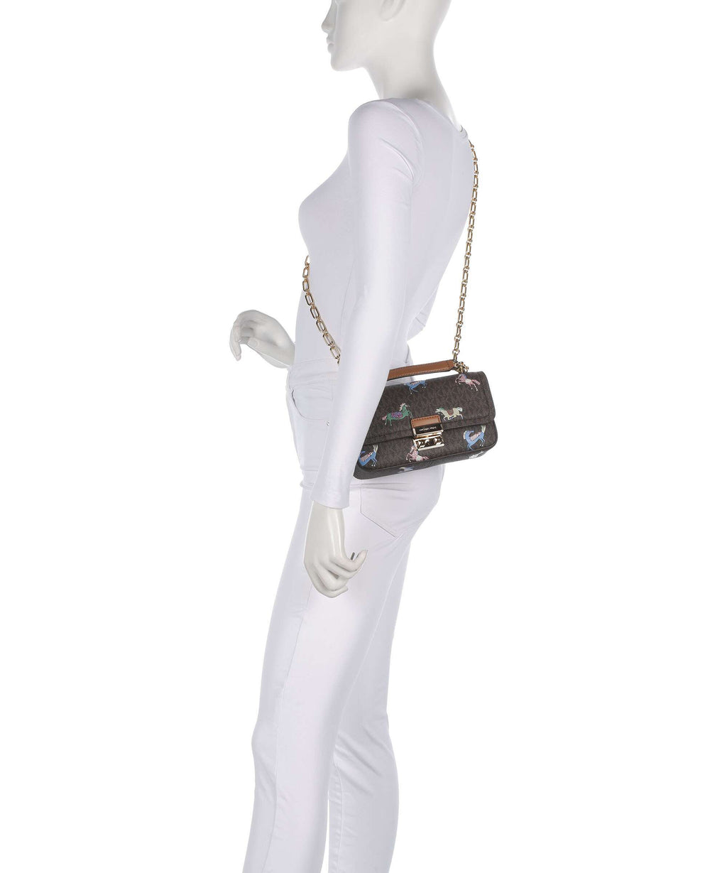 Michael Kors Tribeca Small Shoulder bag brown/acorn