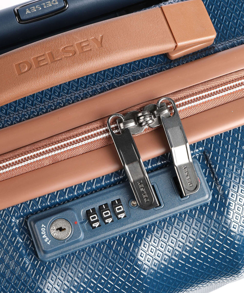 Delsey Paris St. Tropez Slim Line Spinner (4 wheels) marineblau