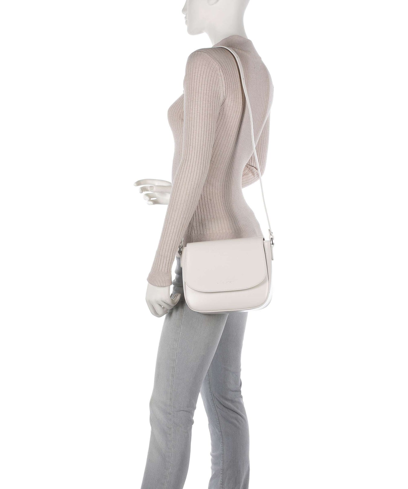 Lancaster Suave Even Crossbody bag ecru