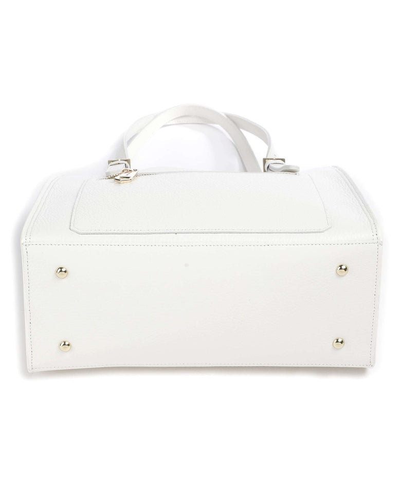 Lancaster Foulonne Double Tote bag blanc/nude