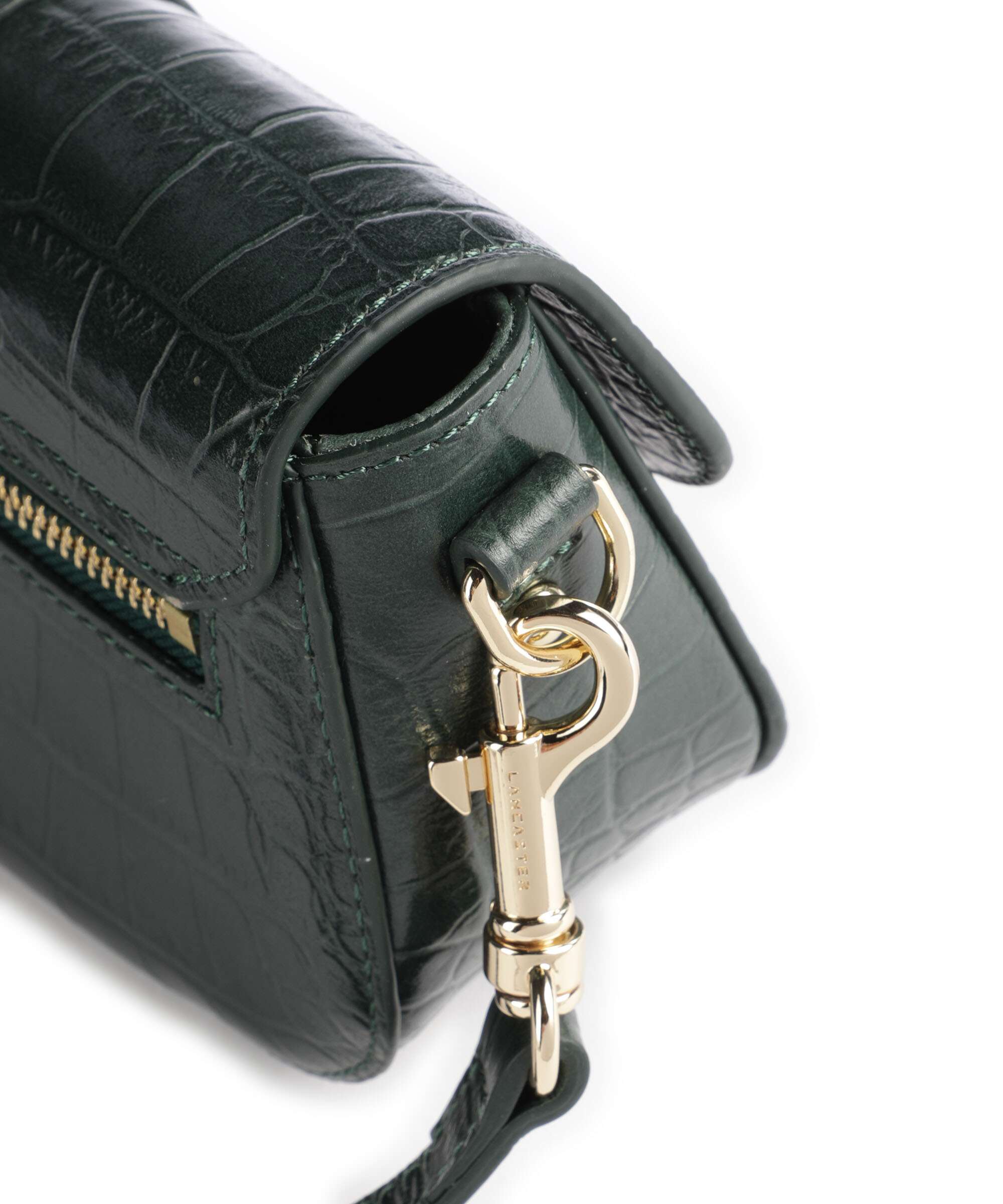 Lancaster Exotic CN Croco Crossbody bag vertforêt