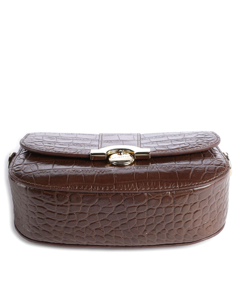 Lancaster Exotic Croco CN Crossbody bag vison