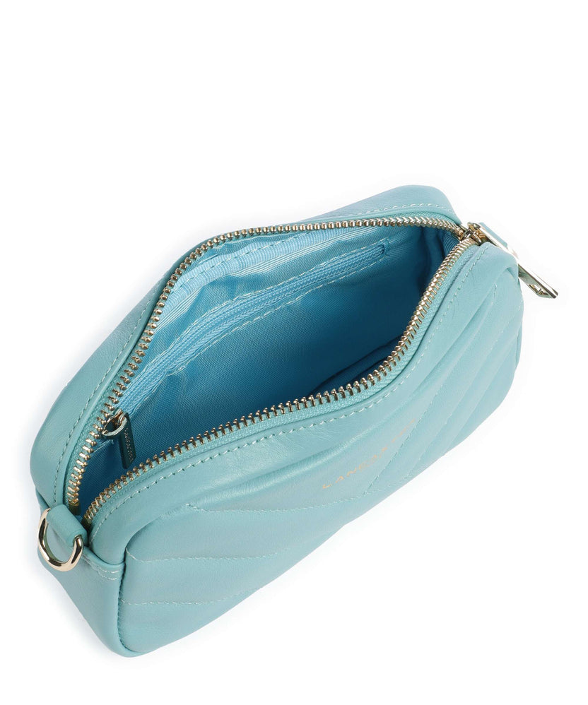 Lancaster Soft Matelassé Crossbody bag lagon