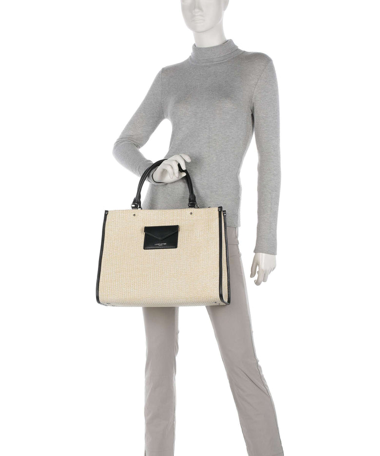 Lancaster Actual Osier Mini Handbag beige