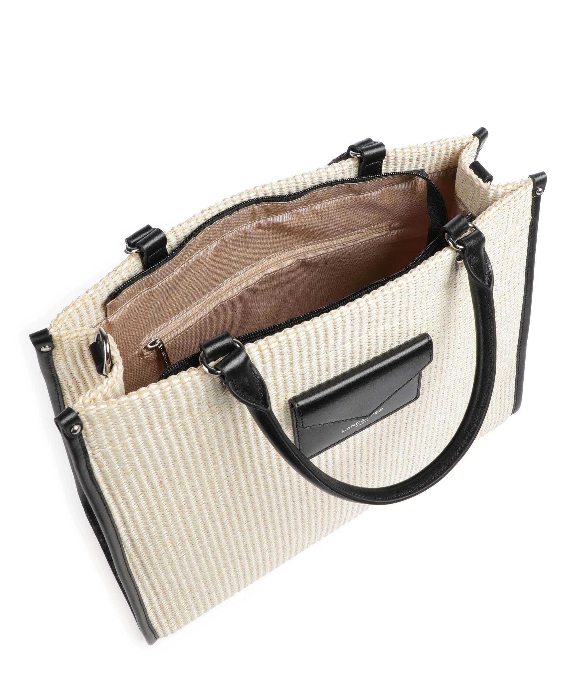 Lancaster Actual Osier Mini Handbag beige