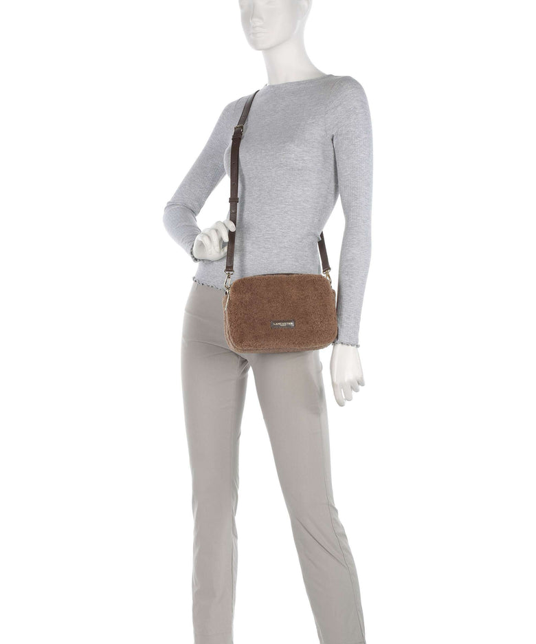 Lancaster Actual Moumoute Crossbody bag taupe
