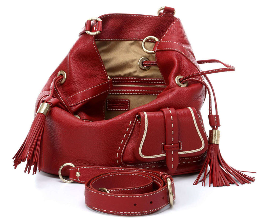 Lancel Premier Flirt Hobo bag red