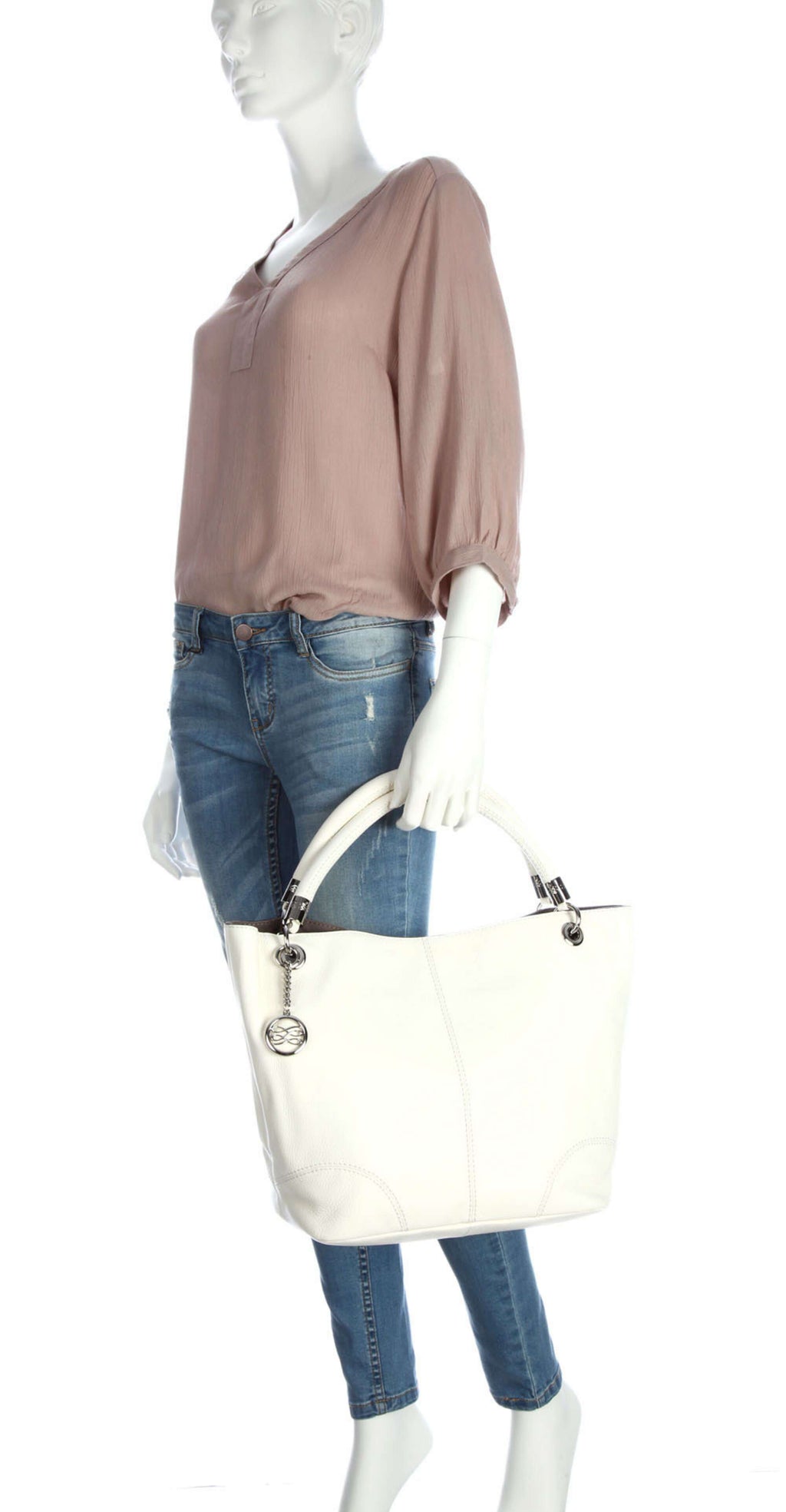 Lancel French Flair Tote bag creme