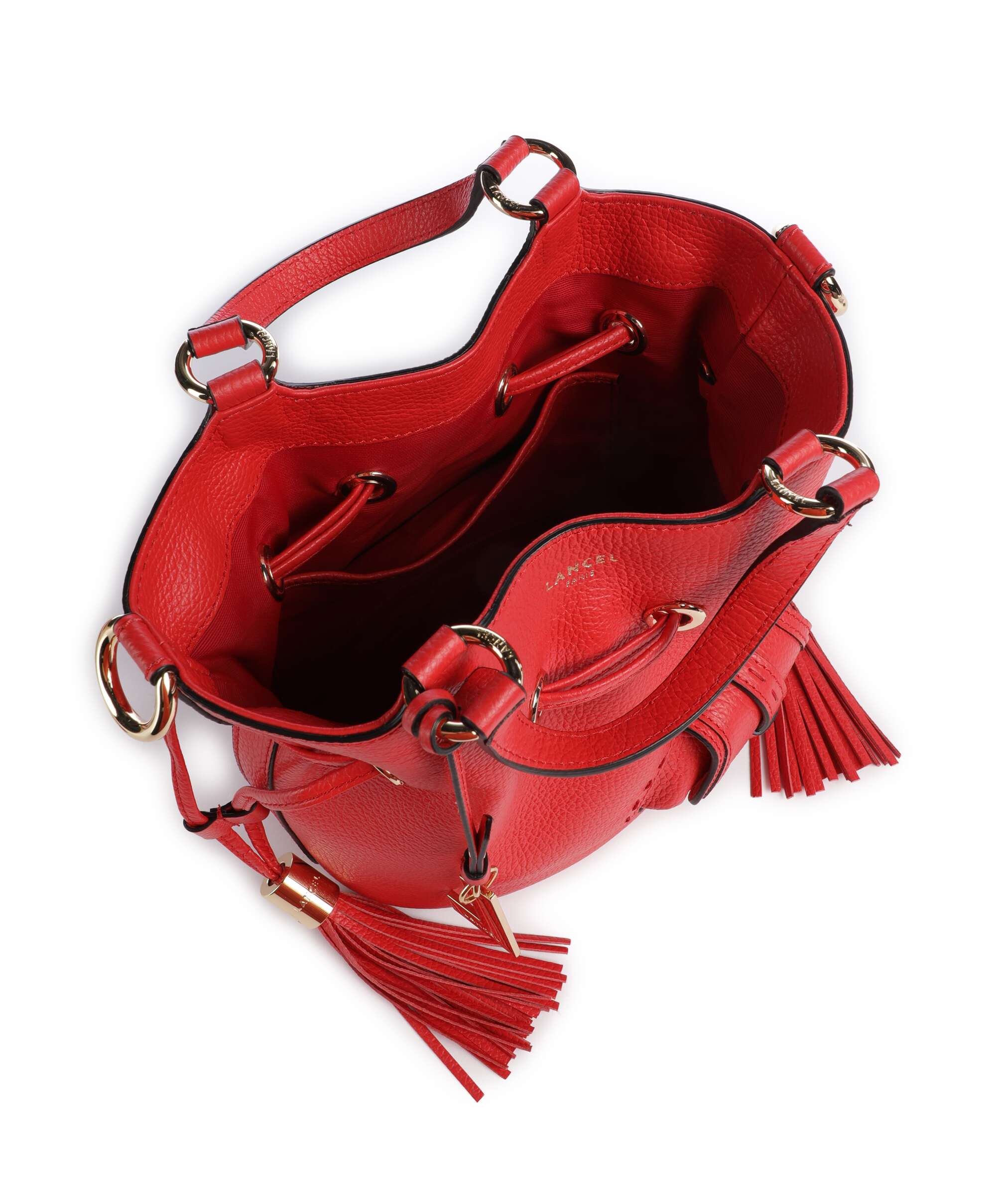 Lancel Premier Flirt S Bucket bag kiss red