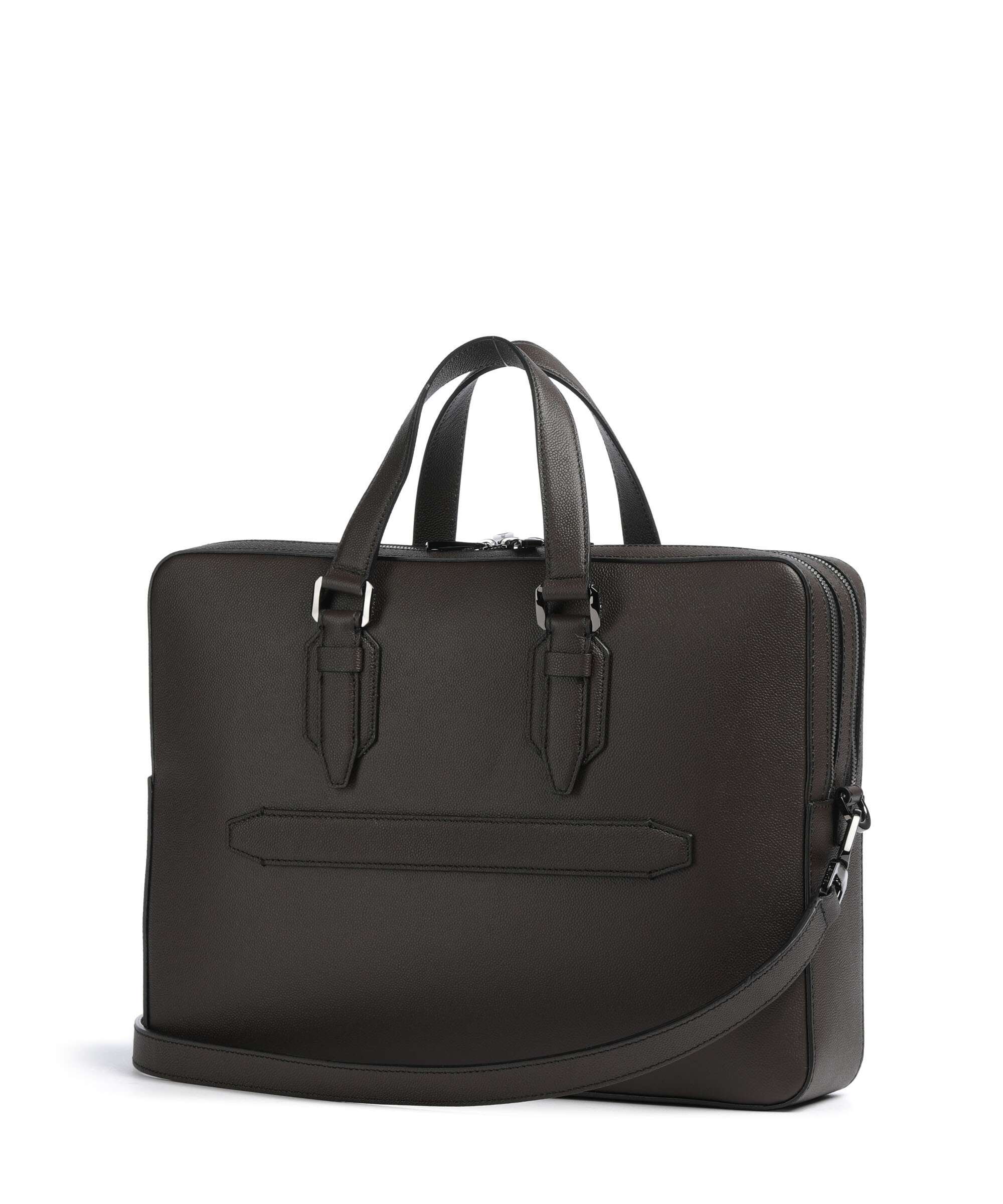 Lancel Charlie Briefcase macadamia