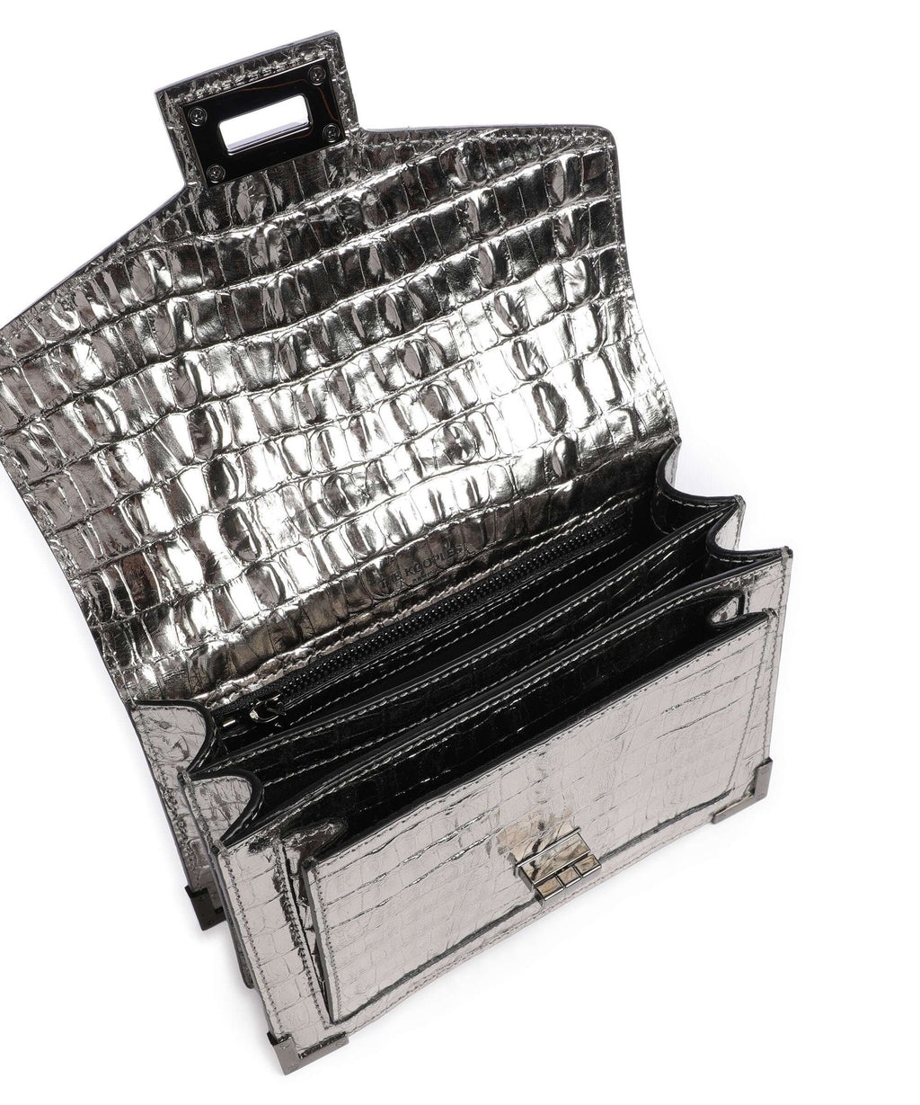 The Kooples Emily Crossbody bag antic silver
